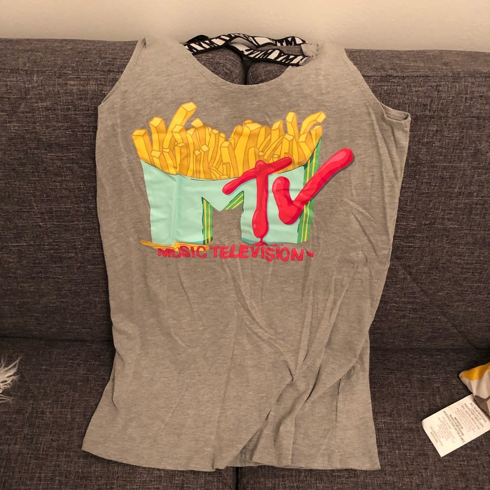 Grey MTV tank Top